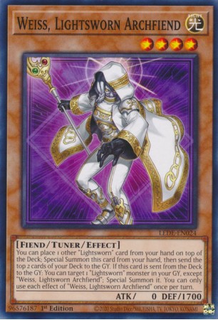 Weiss, Lightsworn Archfiend - LEDE-EN024 - Common