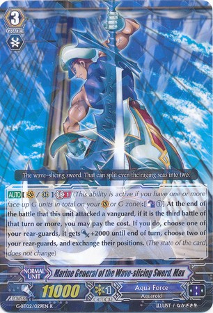 Marine General of the Wave-slicing Sword, Maxç - G-BT02/029EN - R