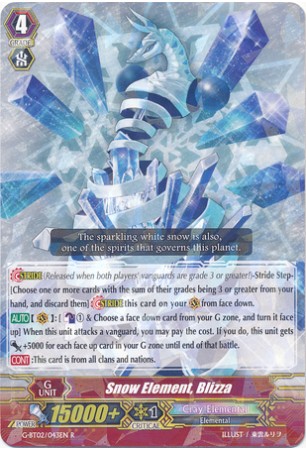 Snow Element, Blizza - G-BT02/043EN - R