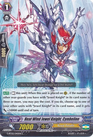 Heat Wind Jewel Knight, Cymbeline - G-BT02/045EN - C