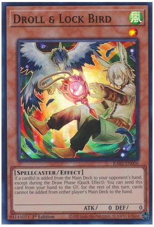 Droll & Lock Bird - RA02-EN006 - Secret Rare