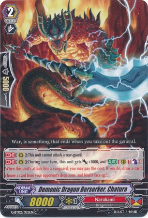 Demonic Dragon Berserker, Chatura - G-BT02/052EN - C