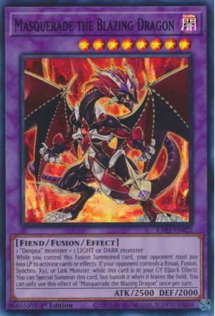 Masquerade the Blazing Dragon - RA02-EN022 - Super Rare