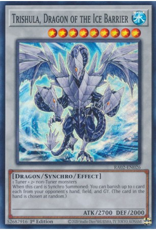 Trishula, Dragon of the Ice Barrier - RA02-EN026 - Super Rare