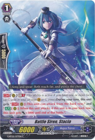 Battle Siren, Stacia - G-BT02/077EN - C