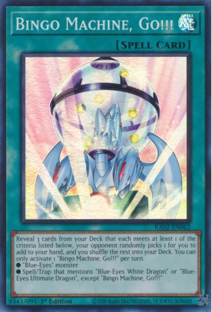 Bingo Machine, Go!!! - RA02-EN062 - Secret Rare