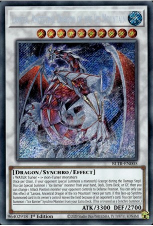 Lancea, Ancestral Dragon of the Ice Mountain - BLTR-EN005 - Secret Rare