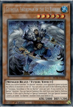 Georgius, Swordman of the Ice Barrier - BLTR-EN006 - Secret Rare