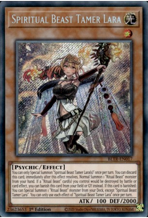 Spiritual Beast Tamer Lara - BLTR-EN017 - Secret Rare