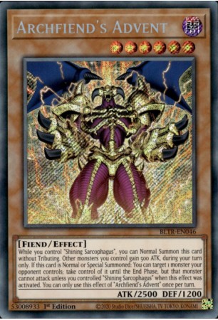 Archfiend's Advent - BLTR-EN046 - Secret Rare