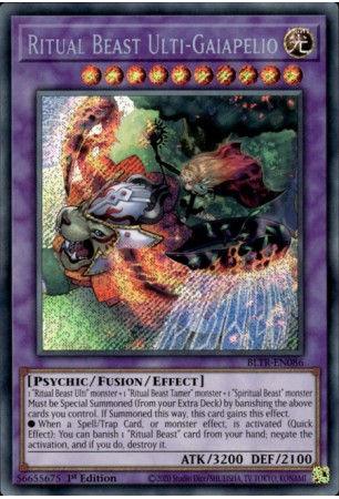 Ritual Beast Ulti-Gaiapelio - BLTR-EN086 - Secret Rare