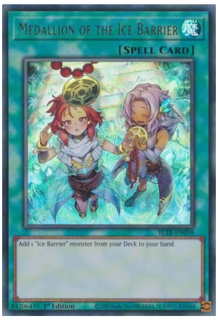 Medallion of the Ice Barrier (alt.art) - BLTR-EN098 - Ultra Rare