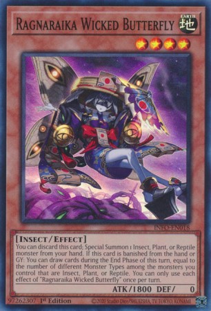 Ragnaraika Wicked Butterfly - INFO-EN018 - Super Rare