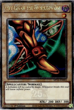 Left Leg of the Forbidden One - MP24-EN003 - Quarter Century Secret Rare