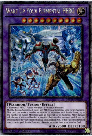 Wake Up Your Elemental HERO - MP24-EN018 - Quarter Century Secret Rare