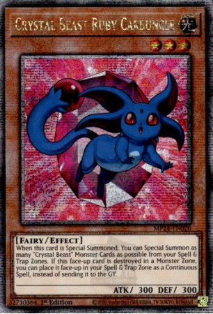 Crystal Beast Ruby Carbuncle - MP24-EN020 - Quarter Century Secret Rare