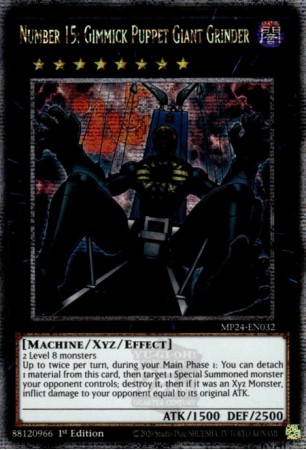 Number 15: Gimmick Puppet Giant Grinder - MP24-EN032 - Quarter Century Secret Rare