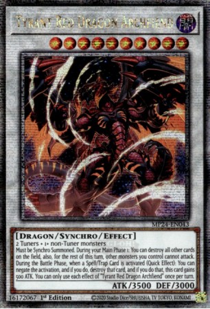 Tyrant Red Dragon Archfiend - MP24-EN043 - Quarter Century Secret Rare