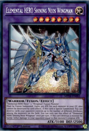 Elemental HERO Shining Neos Wingman - MP24-EN062 - Prismatic Secret Rare