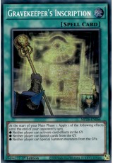 Gravekeeper's Inscription - MP24-EN064 - Prismatic Secret Rare