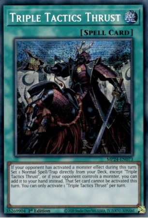 Triple Tactics Thrust - MP24-EN073 - Prismatic Secret Rare