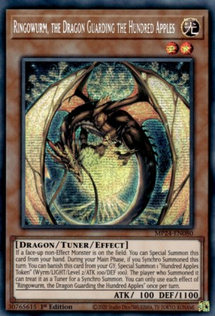 Ringowurm, the Dragon Guarding the Hundred Apples - MP24-EN080 - Prismatic Secret Rare