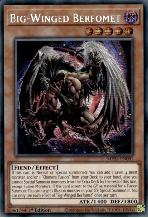 Big-Winged Berfomet - MP24-EN092 - Prismatic Secret Rare