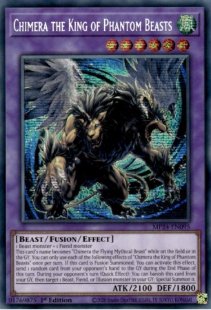 Chimera the King of Phantom Beasts - MP24-EN095 - Prismatic Secret Rare