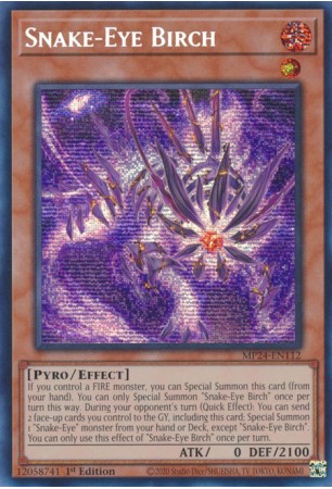 Snake-Eye Birch - MP24-EN112 - Prismatic Secret Rare