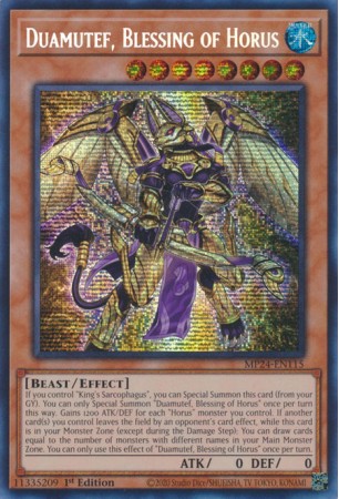 Duamutef, Blessing of Horus - MP24-EN115 - Prismatic Secret Rare