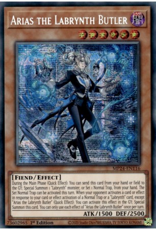 Arias the Labrynth Butler - MP24-EN116 - Prismatic Secret Rare