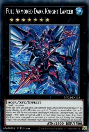 Full Armored Dark Knight Lancer - MP24-EN118 - Prismatic Secret Rare