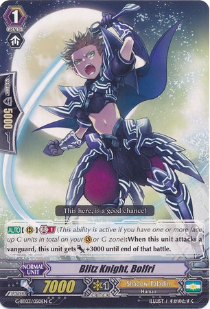 Blitz Knight, Bolfri - G-BT03/050EN - C