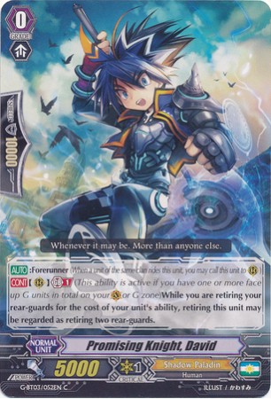 Promising Knight, David - G-BT03/052EN - C