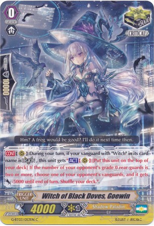 Witch of Black Doves, Goewin - G-BT03/053EN - C