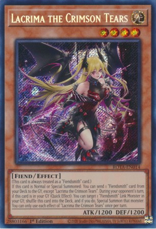 Lacrima the Crimson Tears - ROTA-EN014 - Secret Rare