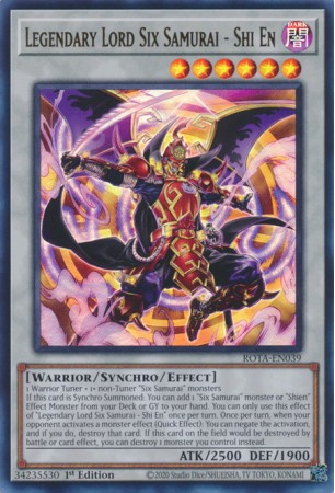 Legendary Lord Six Samurai - Shi En - ROTA-EN039 - Ultra Rare