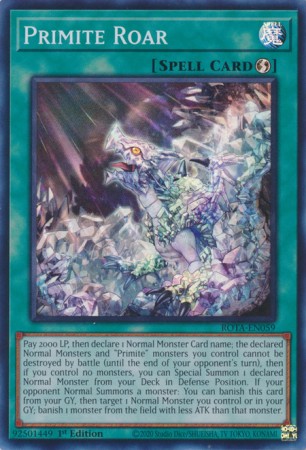 Primite Roar - ROTA-EN059 - Super Rare