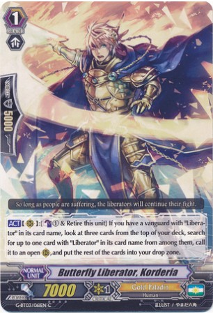 Butterfly Liberator, Korderia - G-BT03/061EN - C