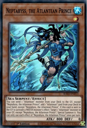 Neptabyss, the Atlantean Prince - RA03-EN013 - Super Rare