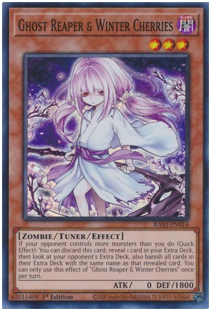 Ghost Reaper & Winter Cherries (alt.art) - RA03-EN014 - Super Rare