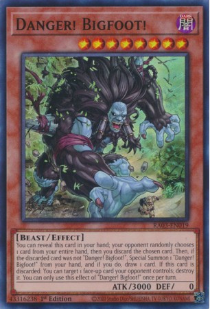 Danger! Bigfoot! - RA03-EN019 - Secret Rare