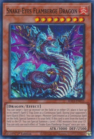 Snake-Eyes Flamberge Dragon - RA03-EN033 - Super Rare