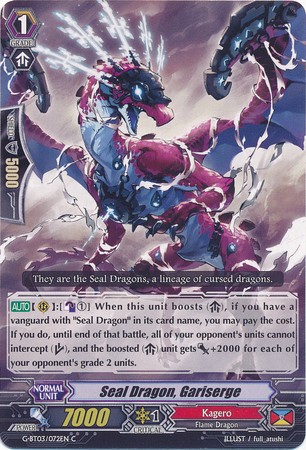 Seal Dragon, Gariserge - G-BT03/072EN - C