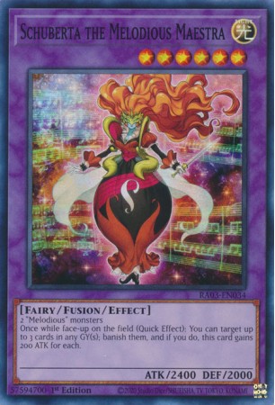 Schuberta the Melodious Maestra - RA03-EN034 - Secret Rare