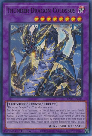 Thunder Dragon Colossus - RA03-EN036 - Super Rare