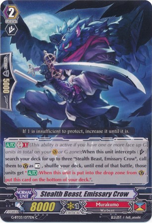 Stealth Beast, Emissary Crow - G-BT03/077EN - C