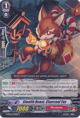 Stealth Beast, Charcoal Fox - G-BT03/079EN - C