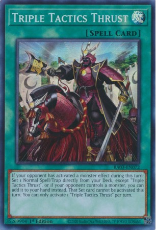 Triple Tactics Thrust - RA03-EN072 - Super Rare