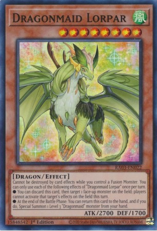 Dragonmaid Lorpar - RA03-EN022 - Secret Rare